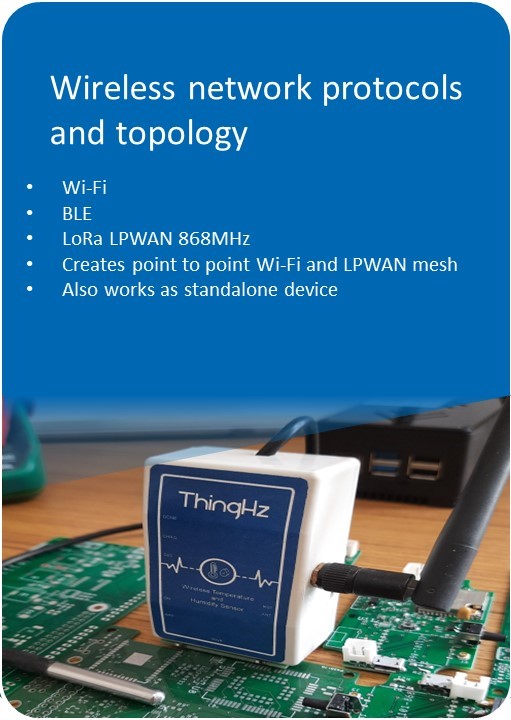 iot sensors wireless topology thinghz
